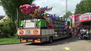 Kermis Hoorn 2021 Transport en opbouw deel 10 [upl. by Galvan736]