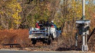 Conrail Hirailer Passes By Piscataway NJ [upl. by Giorgio]