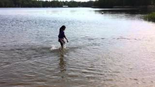 Brndha and briyan playing in Frensham pond [upl. by Aneehsyt881]