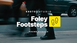 Foley Footsteps Sound Effect  100 Royalty Free  No Copyright [upl. by Wheeler]