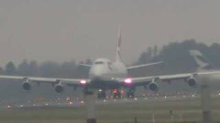 British Airways Boeing 747400 Take off [upl. by Hilarius]