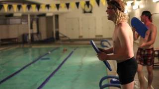 Daniel Blue Allen Stone Kris Orlowski amp Shim sing quotThe Boxerquot a cappella in a swimming pool [upl. by Enyedy]