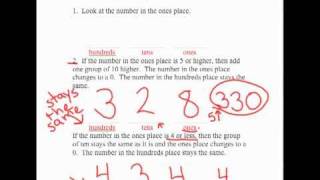 Rounding to the Nearest 10 with 3 Digit Numbers [upl. by Demp]