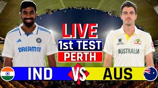 Live India vs Australia 1st Test DAy1  Aus vs Ind 1st Test Perth Stadium  Today Live Match [upl. by Okiam]