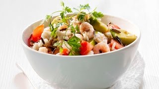 Reissalat mit Crevetten  Rezept von Betty Bossi [upl. by Lightfoot]