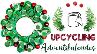 Bastelanleitung🎄Adventskalender mit Toilettenpapierrollen basteln 🎄 ✂️ Upcycling DIY mit Klorollen [upl. by Zacharie]