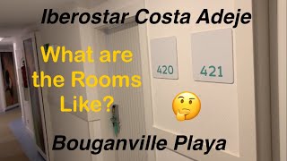 Iberostar Bouganville Playa  Costa Adeje interconnecting ￼Room Tour [upl. by Arteid931]