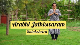 Arabhi Jathiswaram  Kalakshetra Style  Bharathanatyam Dance  Aswathi Harikrishnan [upl. by Melitta]