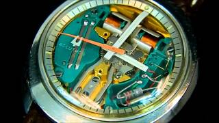 Bulova Accutron Spaceview Factory All Original 214 Tuning Fork Movement [upl. by Poucher]