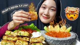 MARTABAK TELOR PAKE NASI SAMBEL TERASI amp LALAPAN [upl. by Rozelle]