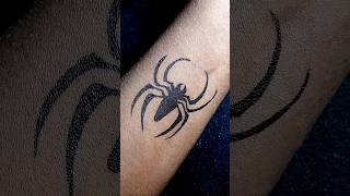 Spider tattoo tattoodesign temporarytatto dipartist17 [upl. by Ledeen400]