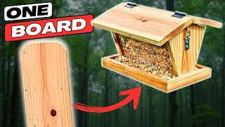 Make a Stylish Cedar Bird Feeder for Cheap [upl. by Dyun348]