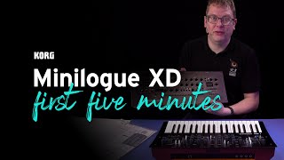 Get started with the Korg Minilogue XD  your first five minutes [upl. by Enylecoj]