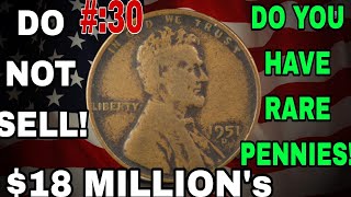 DO YOU HAVE THESE TOP 30 MOST VALUABLE PENNIESNICKELSQUARTER DOLLARS COINS WORTH MONEY Pennies [upl. by Iadam]