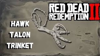 RED DEAD REDEMPTION II  hAWK TALON TRINKET LOCATION [upl. by Kalvn]