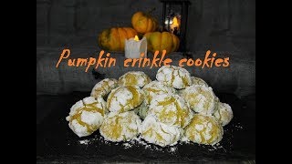 Dýňové sušenky  Pumpkin crinkle cookies  🎃 HALLOWEEN Speciál 👻  CZSK HD recipe [upl. by Shetrit]