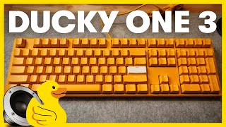 Ducky One 3 SOUND TEST amp REVIEW  loud spacebars [upl. by Rephotsirhc]