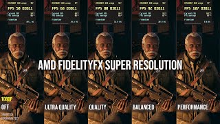 FidelityFX Super Resolution FSR RX 5500 XT test [upl. by Kimball]