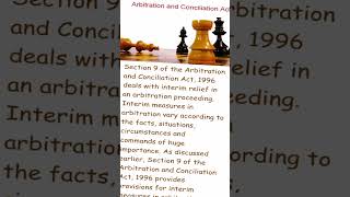 Section 9 of the Arbitration and Conciliation Act 1996  shorts  conciliation  CMLA [upl. by Jesselyn]