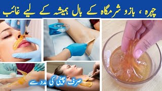 Best Hair Removal Cream  Permanent Hair Remove At Home  Sugar Wax DIY  Simple Food Style [upl. by Sinned]