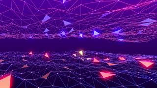 Abstract Plexus Motion Background Video II Neon Low Poly Triangle Animated Background For Edits [upl. by Eanad]