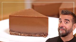 Tarta de NUTELLA en 5 min SIN HORNO SIN HUEVO  Receta FÁCIL [upl. by Sapienza239]