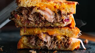 Jalapeño Cheddar Brisket Melt brisket brisketmelt bbq [upl. by Elicec]