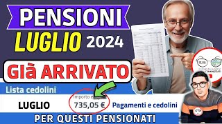 PENSIONI ➡ CEDOLINO LUGLIO IN ANTEPRIMA 📊 IMPORTI GIÀ ARRIVATI ad alcuni e 14ESIMA INPS INVALIDITà [upl. by Eelatan9]