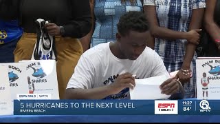 Inlet Grove basketball holds signing day [upl. by Eillek]