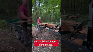 Lumber from Red Oak Timber using WoodMizer Blade [upl. by Anihs561]