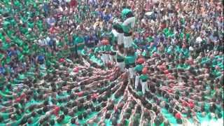 Castellers de Vilafranca  Td8  Concurs de Castells 2012 [upl. by Suehtomit575]