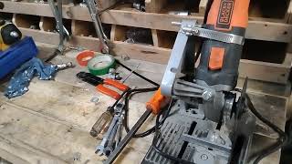 My cheap cutoff saw for cutting hydraulic hose [upl. by Naujit]