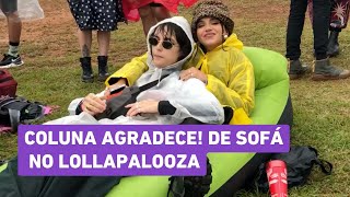 Lollapalooza 2024 público leva sofá inflável para curtir festival e revela truque [upl. by Monica]