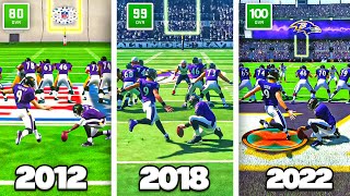 Kicking the Longest Possible Field Goal in Every Madden [upl. by Kcirrad125]