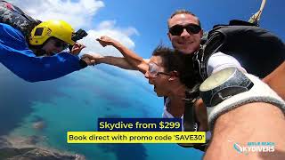 Skydive from 299 with Airlie Beach Skydivers [upl. by Audry]