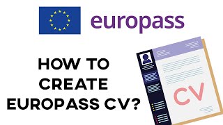 how to make euro pass cv [upl. by Ahsinak438]