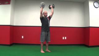 Standing Dumbbell Overhead Press [upl. by Kopans]