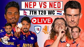 Nepal vs Netherlands live  icc world cup 2024 live  Cricket live streaming  NEP vs NED Live [upl. by Dlopoel]