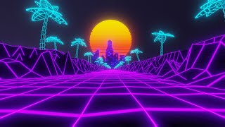 Synth City Screensaver 10 Hours Full HD wallpaper [upl. by Aitekram834]