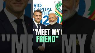 watch PM Modi Meets French President Macron  India  France  G20 shorts trending [upl. by Eiduam]