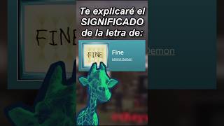 El significado de Fine lemondemon musica letra significado memes aliengiraffe [upl. by Hedi]