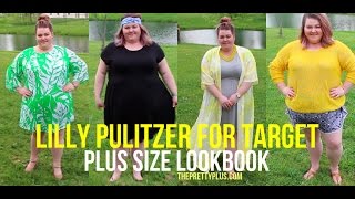 Lilly Pulitzer for Target Plus Size Lookbook  ThePrettyPlus [upl. by Ellerihs]