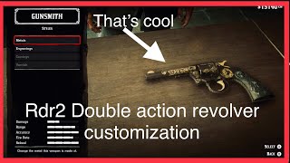 Top 3 Double action revolver customization Red dead redemption 2 [upl. by Nolyaj24]