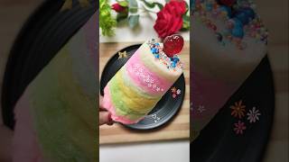 Rainbow Cotton Candy IceCream for Chhoti Behen😻 shorts cartoon shortvideo spicyfoodcorner [upl. by Inaffets]