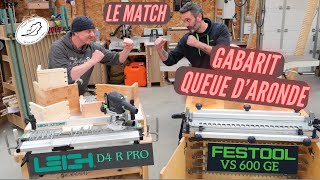 Comparatif Gabarit queue daronde Leigh D4R pro Vs Festool VS 600 GE [upl. by Slinkman]