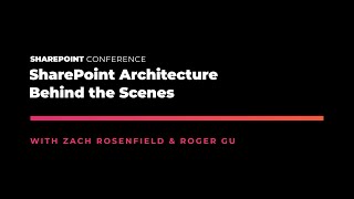 SharePoint Architecture Behind the Scenes  SPC19 [upl. by Anazraf]