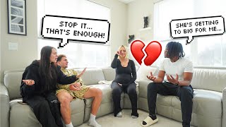 TELLING MY BOYFRIEND IM PREGNANT PRANK TO SEE HOW HE WOULD REACT HE CRIES [upl. by Eicnarf]