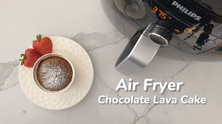 Chocolate Lava Cake 【Air Fryer Recipe】 [upl. by Erimahs54]