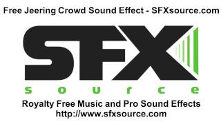 Free Jeering Crowd Sound Effect  SFXsourcecom [upl. by Broderick214]