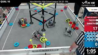 Kern Robotics League Match 1 PM Q 16 [upl. by Olotrab]